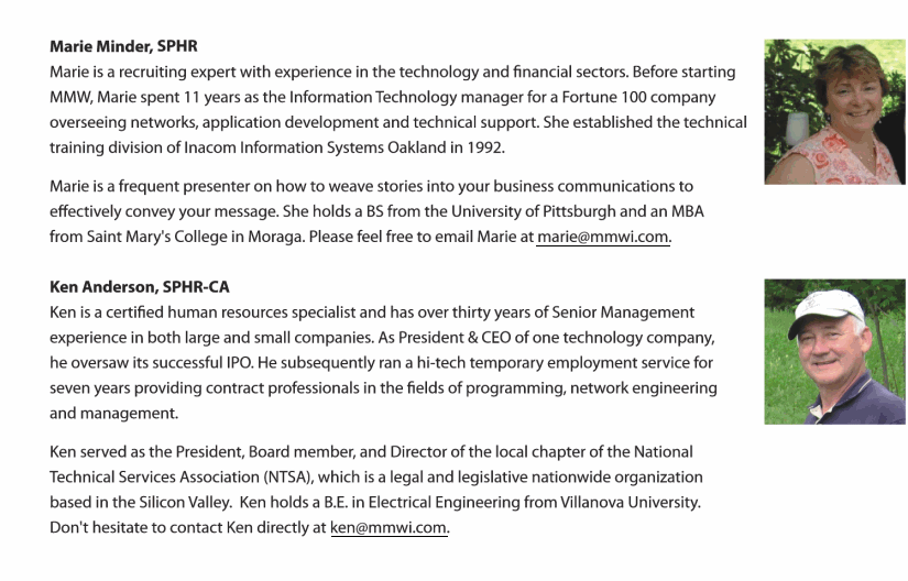 Details about the people at MMWI