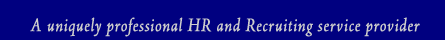 A uniquely professional IT recruiting and HR service provider